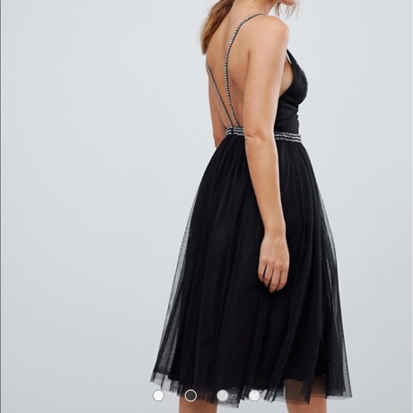 ✨ NWT ASOS Tulle Rhinestone Dress - Picture 3 of 8